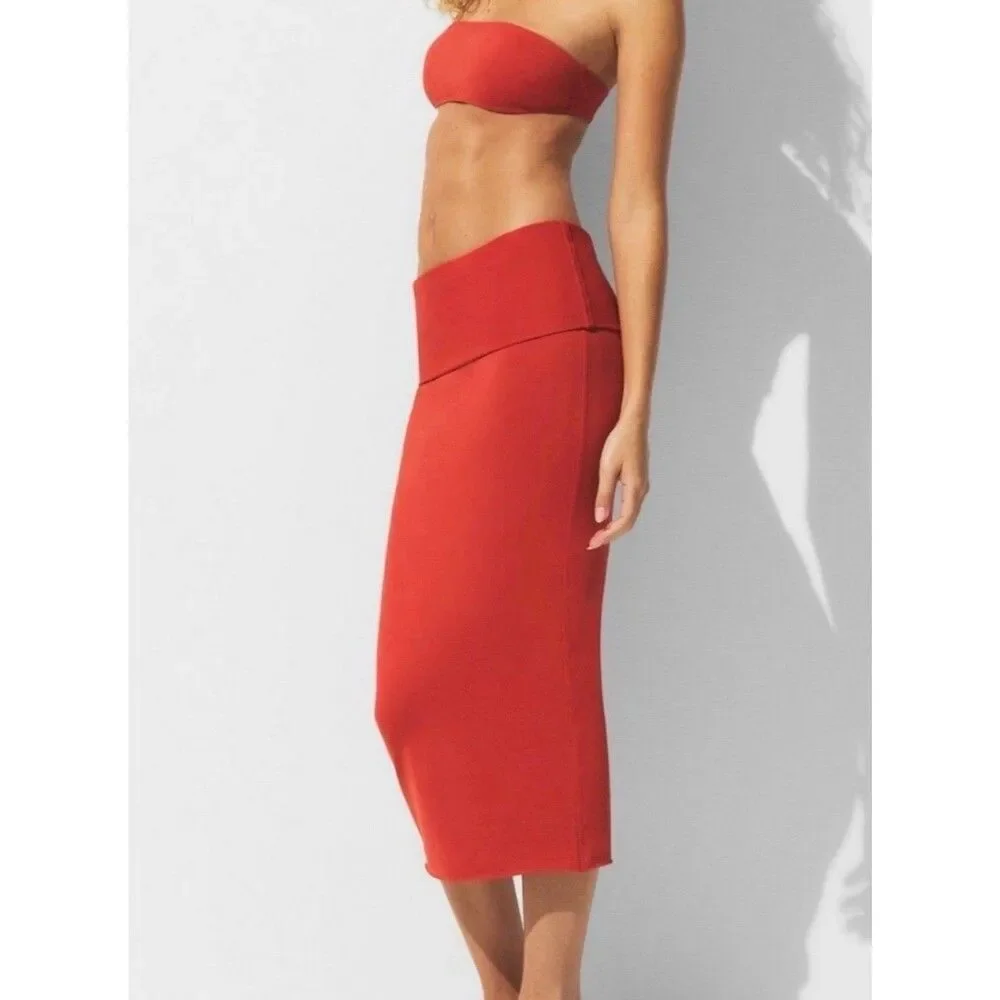 Skims Classic Swim Convertible Tube Dress Terra